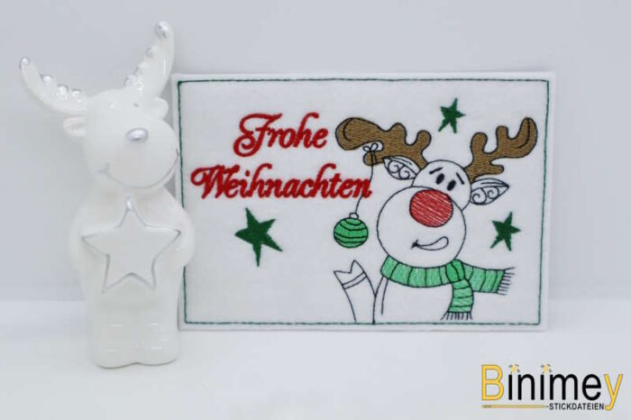 Stickdatei Motiv und Grußkarte Rudolph [Digital] – Bild 9