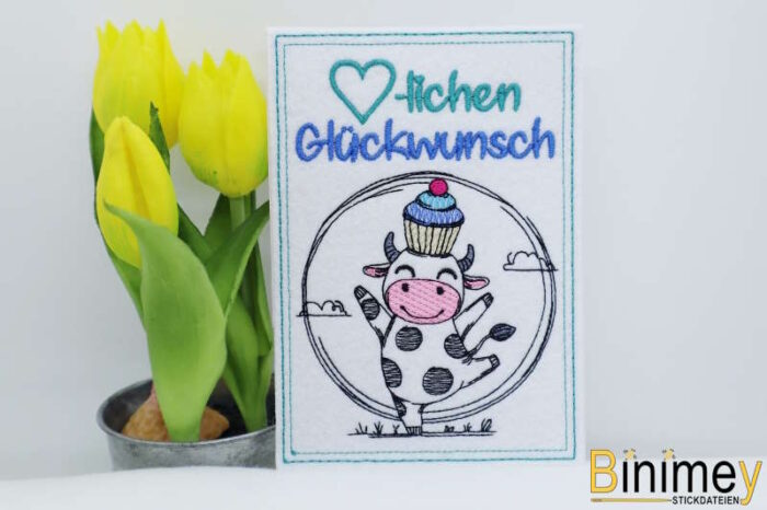 Stickdatei Grußkarte und Motiv Happy Birthday [Digital] – Bild 12